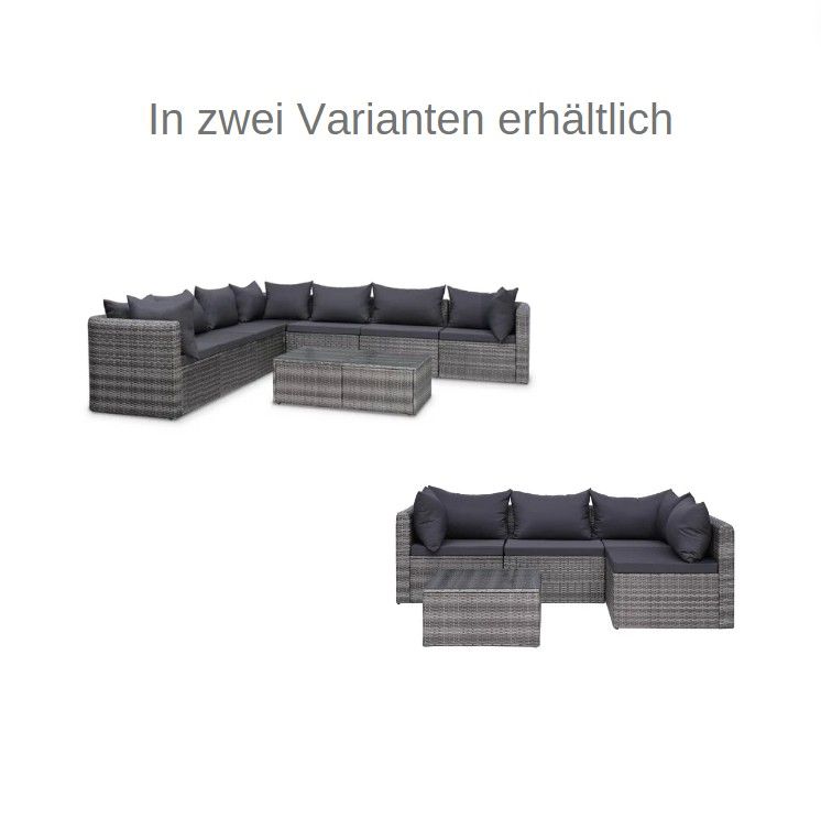 Gartenlounge-Set Hans Neu Gartensofa Gartengarnitur Dunkelgrau in Neuruppin