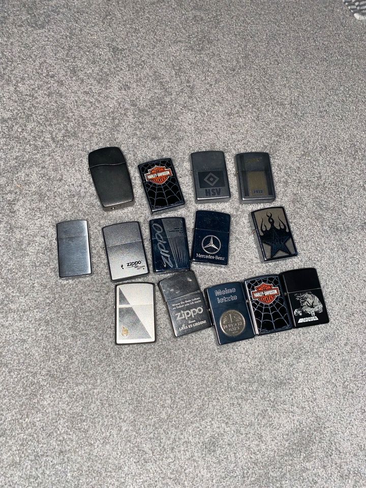 Zippo Sammelbox Holz Zippo Feuerzeug XIV BLU in Stuhr