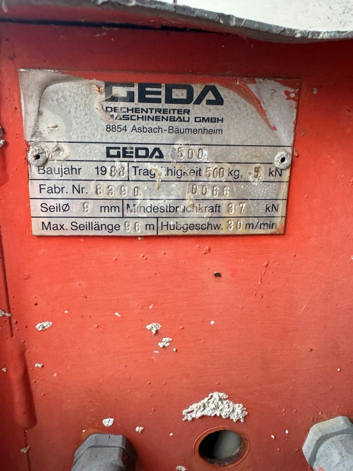 Gerüstaufzug Geda500 20 hoch in Ettlingen