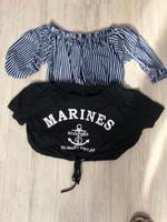 Bauchfreie T-Shirt Paket XS-S Bershka, H&M Hessen - Gießen Vorschau