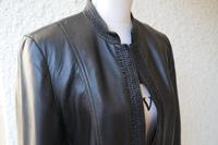 Schwarze weiche Lederjacke/Jacke Gr. 20 = kürzere 40 GERRY WEBER Stuttgart - Bad Cannstatt Vorschau