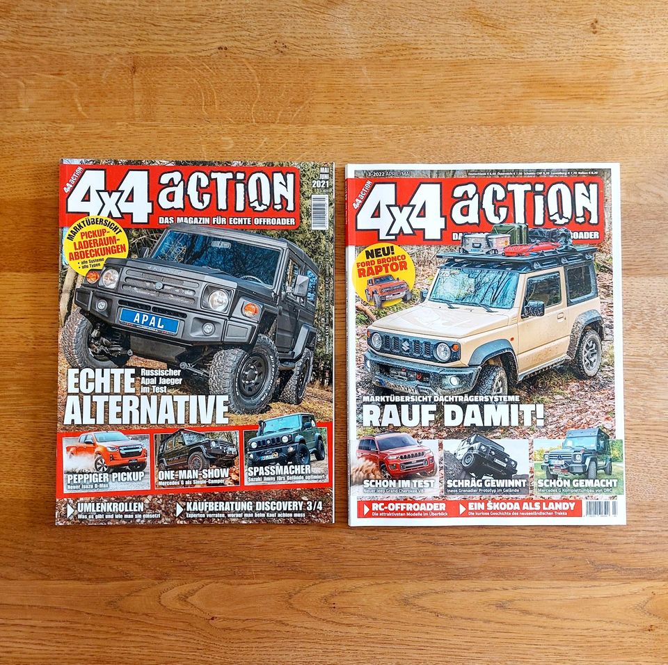 Zwei 4x4 Action Zeitschriften sehr guter Zustand in Ribnitz-Damgarten