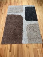 Teppich Hochflor 140 x 200 cm schwarz weiß braun besch Bayern - Regen Vorschau