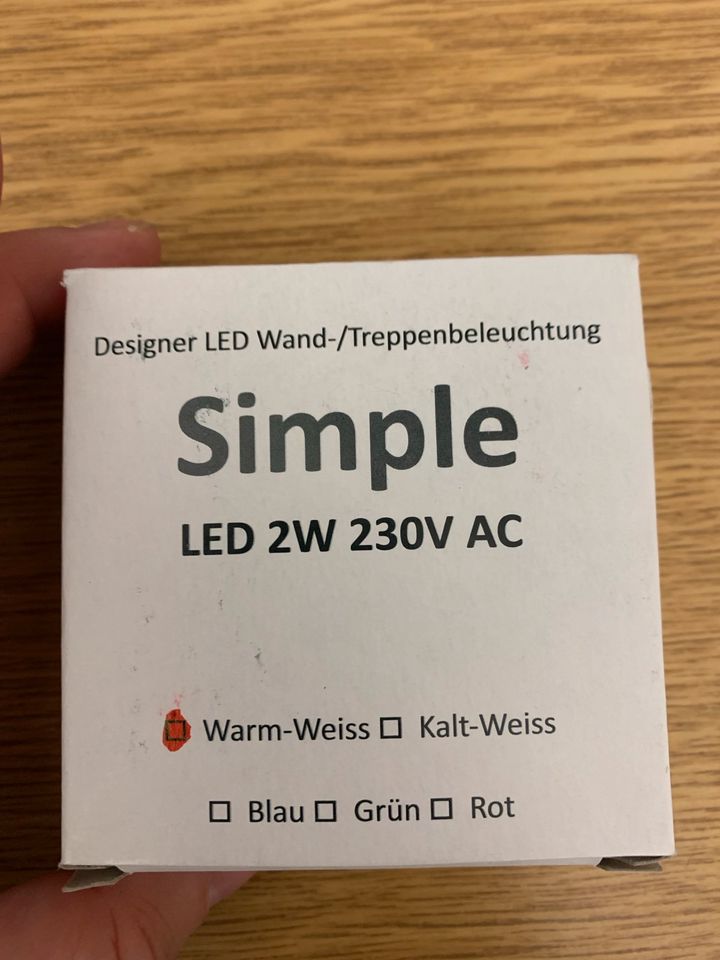 Simple LED Einbaustrahler Wand-/ Treppenbeleuchtung in Haselünne