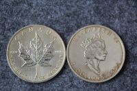 2 Unzen Silber Maple Leaf,1989,1990 Thüringen - Hohes Kreuz Vorschau