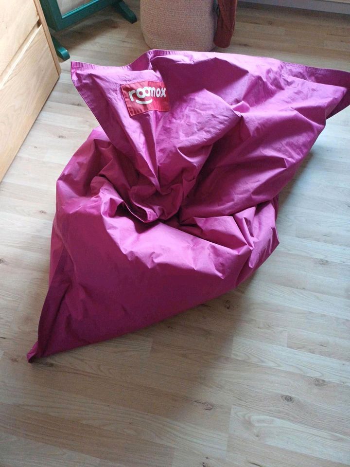 Roomox XXL Sitzsack Original - neuwertig  - 160x120x30 - pink in Brieselang