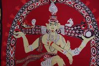 Original Batik aus Ceylon. Motiv Gott Shiva als Nataraja. Bayern - Kößlarn Vorschau