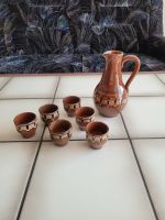 Bulgarische Keramik Pfauenauge Geschirr Schnaps Sommerparty Thüringen - Suhl Vorschau