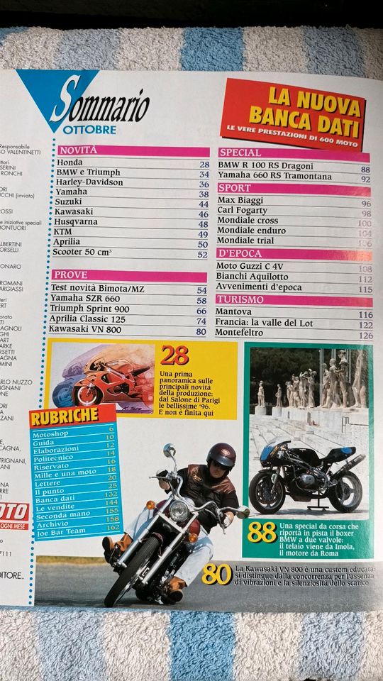 IN MOTO Motorrad Heft 10/1995  BOT BMW Dragoni in Florstadt