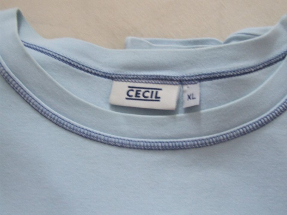 Cecil T – Shirt, neuwertig, Gr. XL, hellblau in Bochum