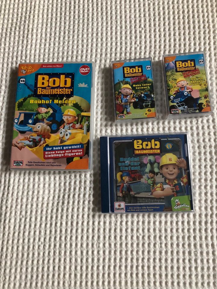 Bob der Baumeister Set Spiel Puzzle DVD CD Kassette in Wettenberg