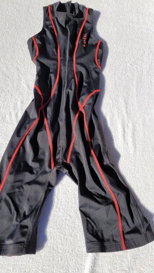 Solar Wettkampf Badeanzug Hydrasuit Zipper Zaosu Z-Black Gr 38 M in Isen