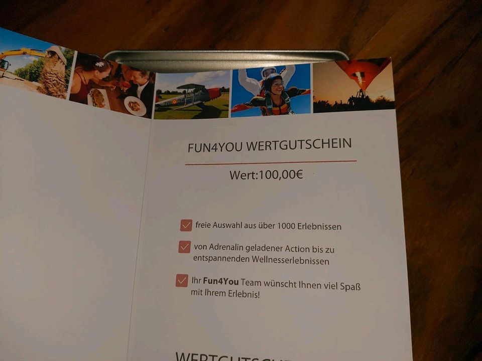 Fun4you Gutschein 100€ in Panitzsch
