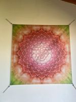 Kunststoff-Wandbild Yantra Schutz Yoga 140x140 cm mit Ösen Bayern - Straubing Vorschau