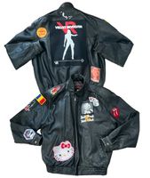 Echt Lederjacke mit Patches Hello Kitty, Marilyn Monroe, Poker Niedersachsen - Melle Vorschau