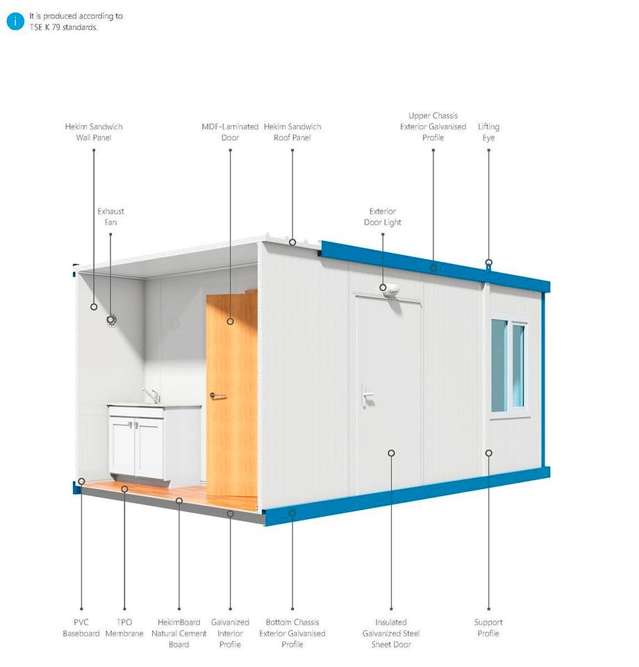 Bürocontainer ⚡️ Zwei-Raum Container FERTIG MONTIERT KOSTENLOSE LIEFERUNG SOFORT Top ⚡️ ANGEBOTE ⚡️ NEU 6.0 x 2.4m Bürocontainer Bauconatiner Großraum Container in Dresden