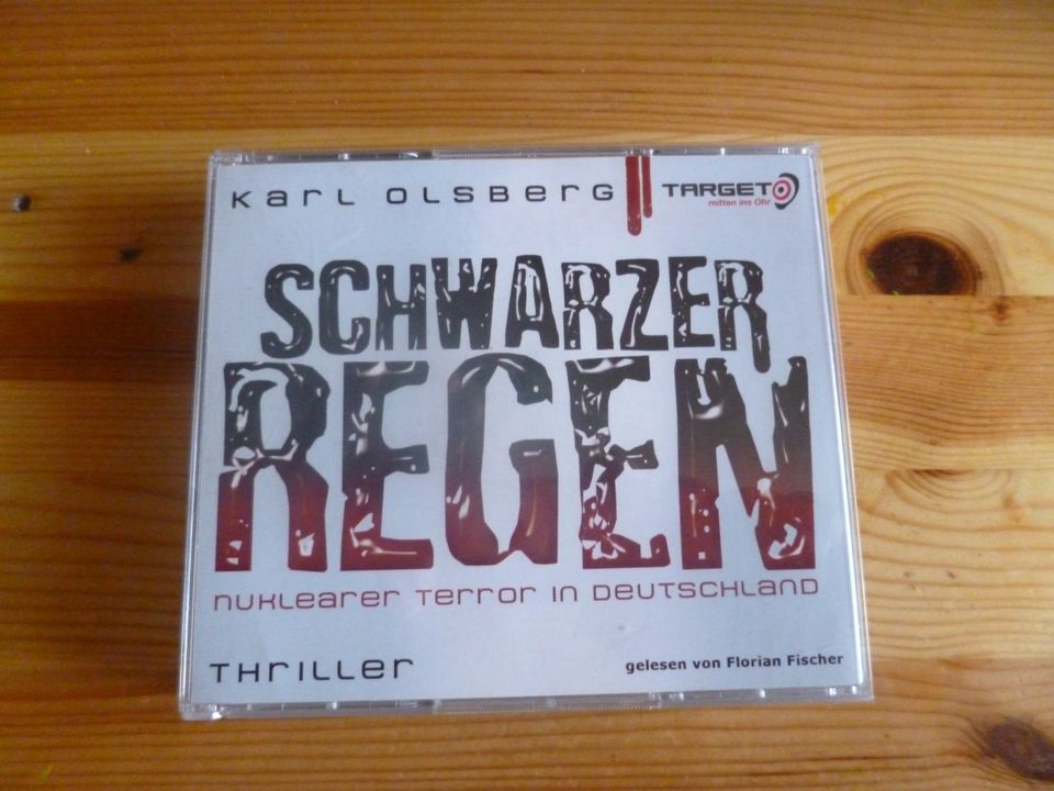 CD, Karl Olsberg`s "Schwarzer Regen", Hörspiel-Thriller, 6 CD`s in München