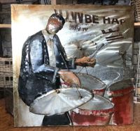 3D-Metallbild Bild DRUMMER Schlagzeuger 80 x 80 Wandbild 169,- Niedersachsen - Wiesmoor Vorschau