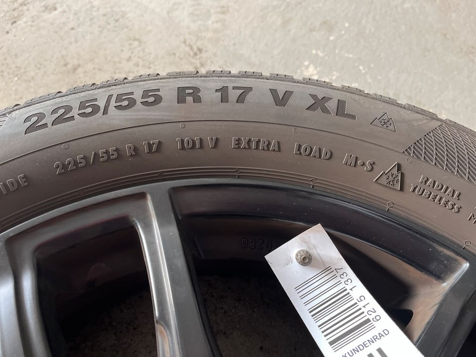 4 Winterreifen auf Alufelge 225/55R17 Zulassung f. BMW/Mini in Barsinghausen