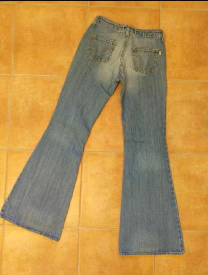 Retro 90er Vintage Schlaghose Jeans im used Look Design in Billerbeck