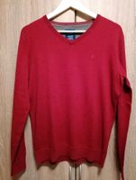 TOM TAILOR Herren Pullover mit V-Ausschnitt Gr. L dunkelrot grau Bayern - Velden Vorschau