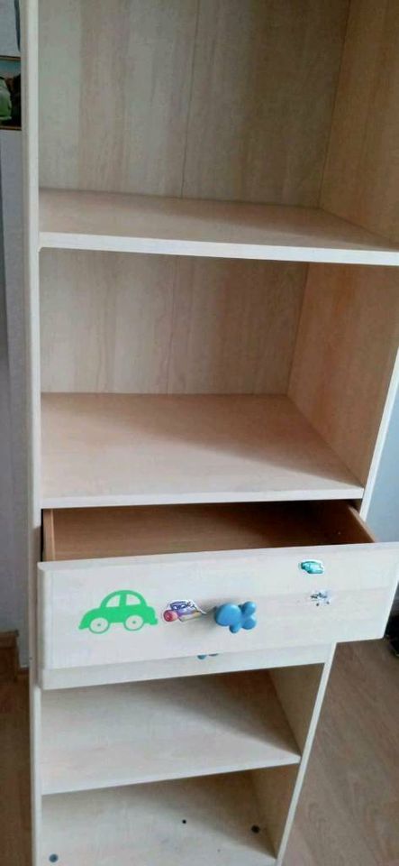 Kleiderschrank Kinderzimmer Schrank Regal Bücherregal blau weiß in Köln