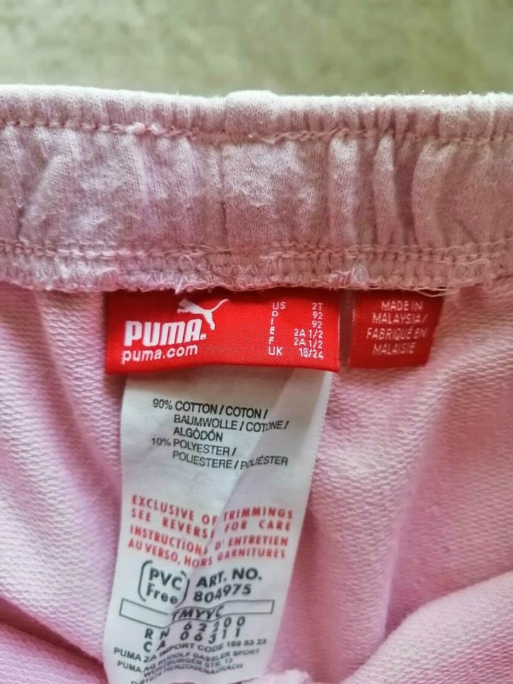 Original Puma Mädchen „Jogging Hose“, rosa, Gr. 92 in Hamburg