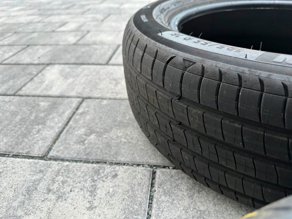 4 Sommerreifen Michelin e.Primacy 195/55 R 16 91H, unbenutzt in Allersberg