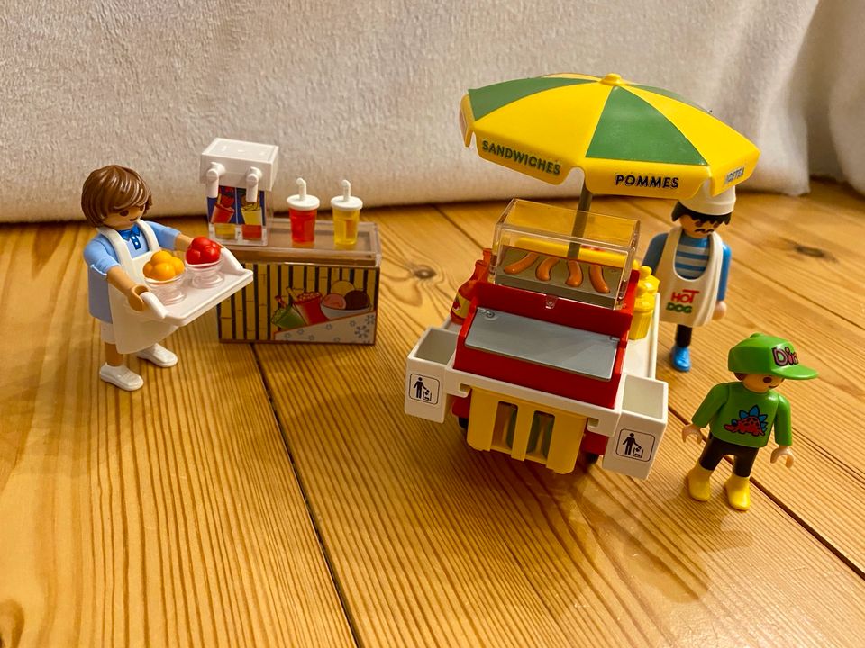 Playmobil*mobiler Hot Dog Stand&Slush Eis Verkäuferin*70251 in Bordesholm