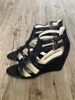 Buffalo High Heel Sandalette, Leder, schwarz, Gr. 39 Bayern - Ansbach Vorschau