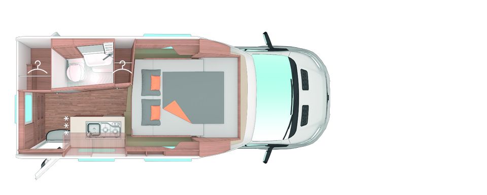 Weinsberg X-Cursion Van 500 LT 4 Gurtplätze 3 Punkt Gurt, Sondermodell Pepper Mod. 24 VW Bulli T6.1 in Dörfles-Esbach