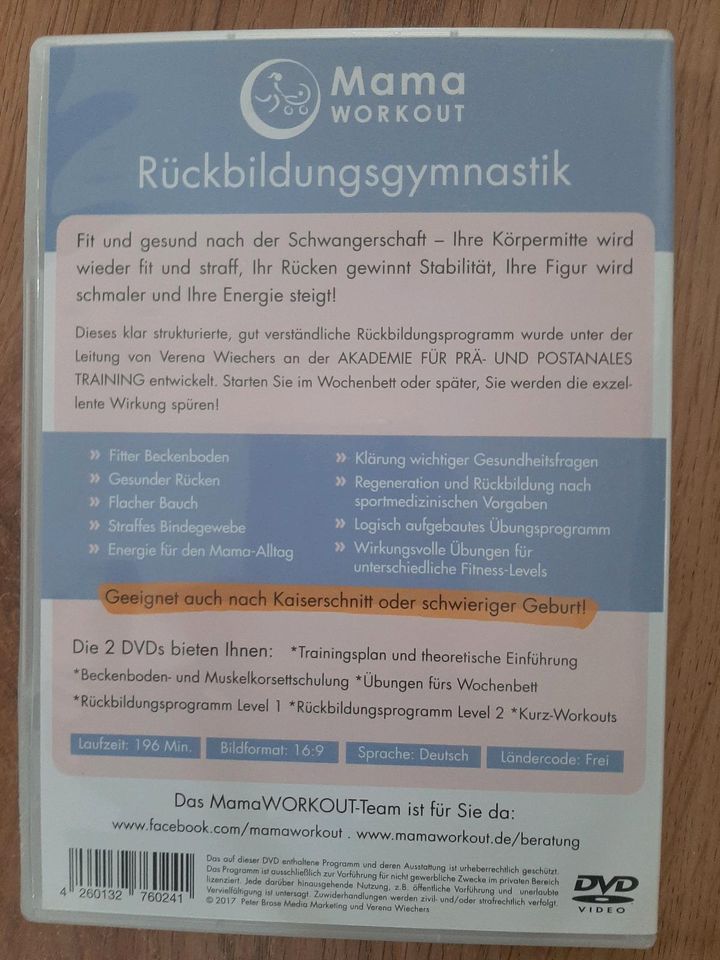 Rückbildungsgymnastik Mama Workout DVD 2er Set in Pähl