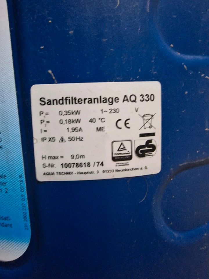 Sandfilteranlage mit Pumpe in Swisttal