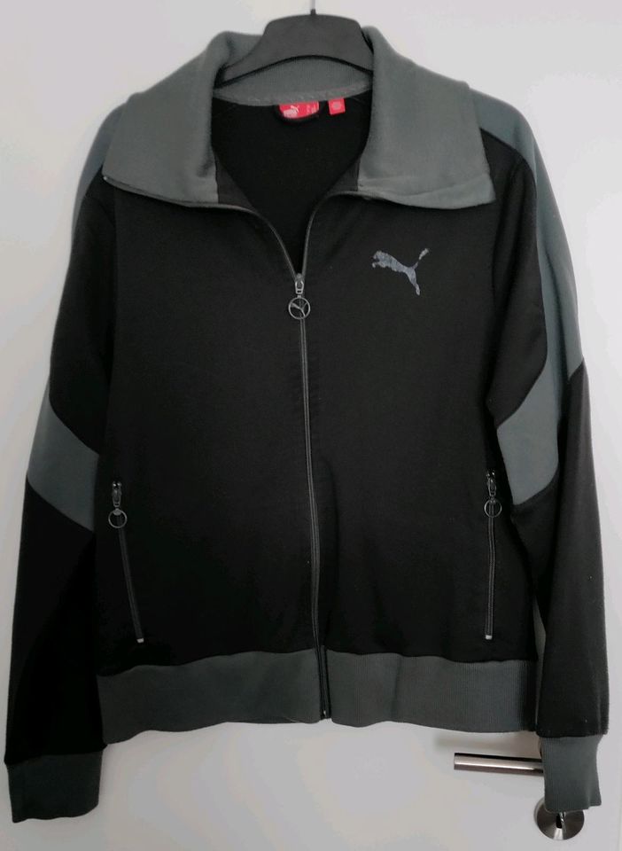 Puma Sweatjacke, Gr. L, grau, Unisex in Wuppertal