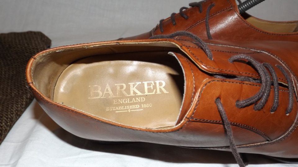 Barker Herrenschuhe mit Schuhspanner / Beutel - Größe 41 / 7 1/2 in Bad Essen