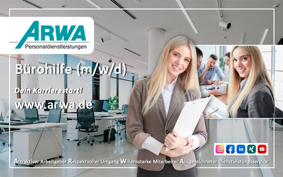 Bürohelfer Ticketprüfung m/w/d-ARWA Personaldienstleistung GmbH in Neubrandenburg