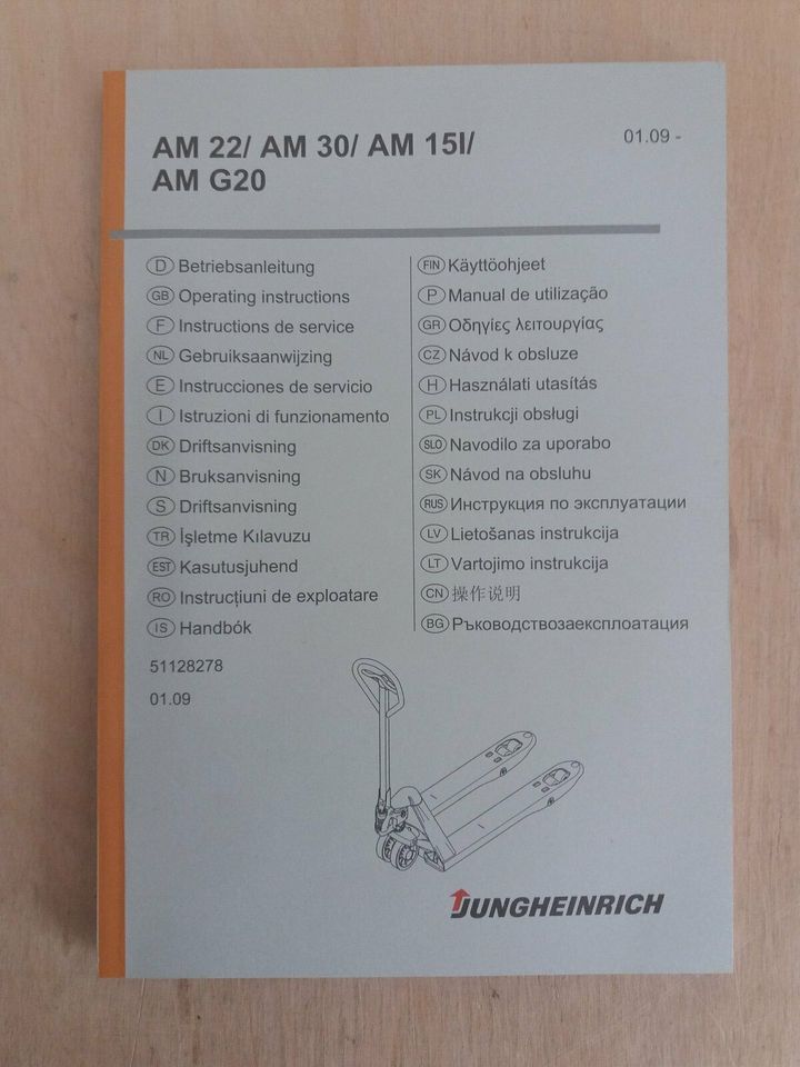Anleitung Jungheinrich AM22 Gabelhubwagen inkl. CD ROM in Kiel