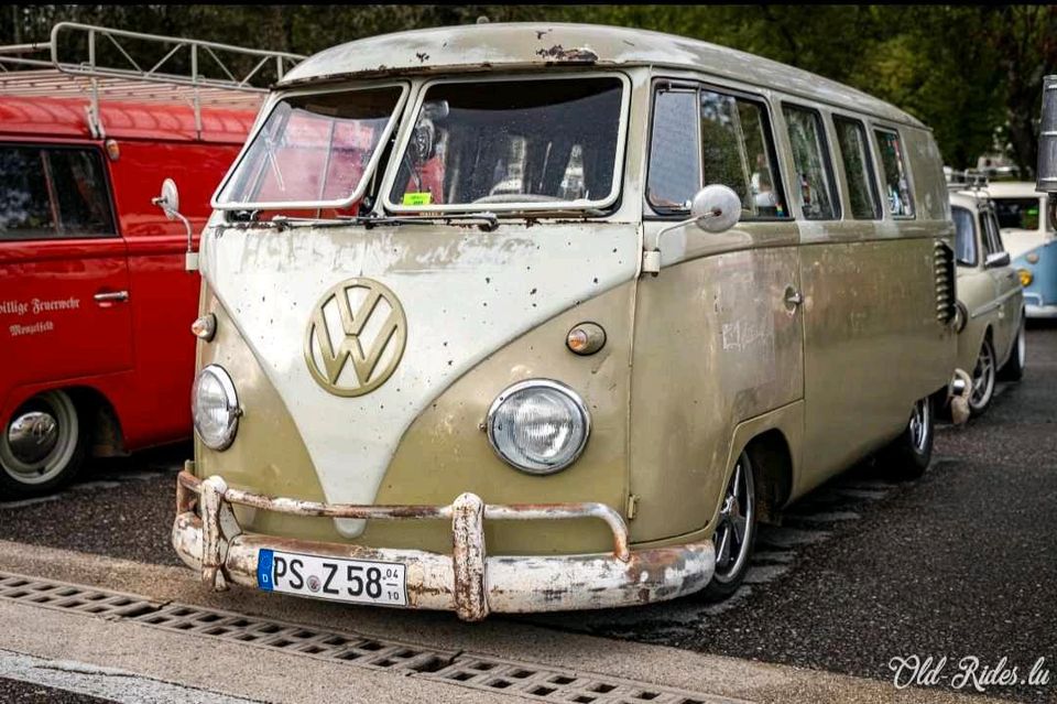 VW T1 Bus 1958 mango olack logos Camper Tausch porsche möglich in Pirmasens