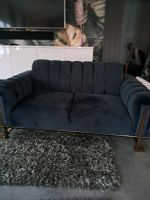 Couch Sofa garnitur samt blau Gold B Ware Bayern - Rödental Vorschau