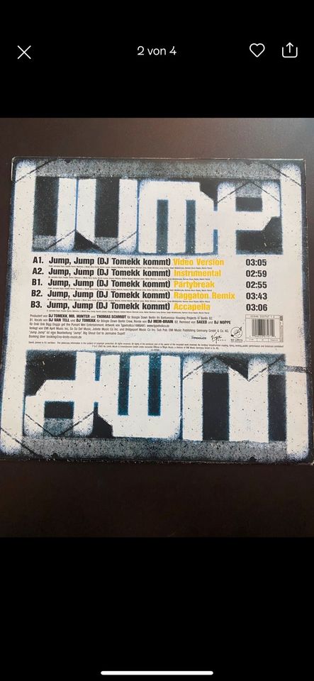 Fler DJ Tomekk G-Hot Jump Jump / Tomekk kommt Aggro Berlin Vinyl in Berlin