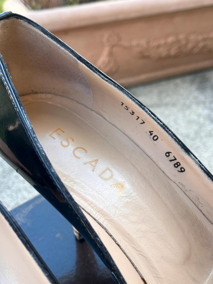 Escada 9310 Pumps Lack schwarz 100% Leka; made in Italy EU 40 in München