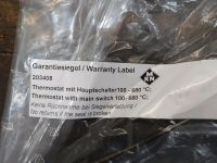 MKN 203408  Thermostat mit Hauptschalter100 - 680 °C; Sachsen - Struppen Vorschau