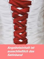 Satinband Schnürband für Brautkleid Schnürung in der Farbe rot Lübeck - Buntekuh Vorschau