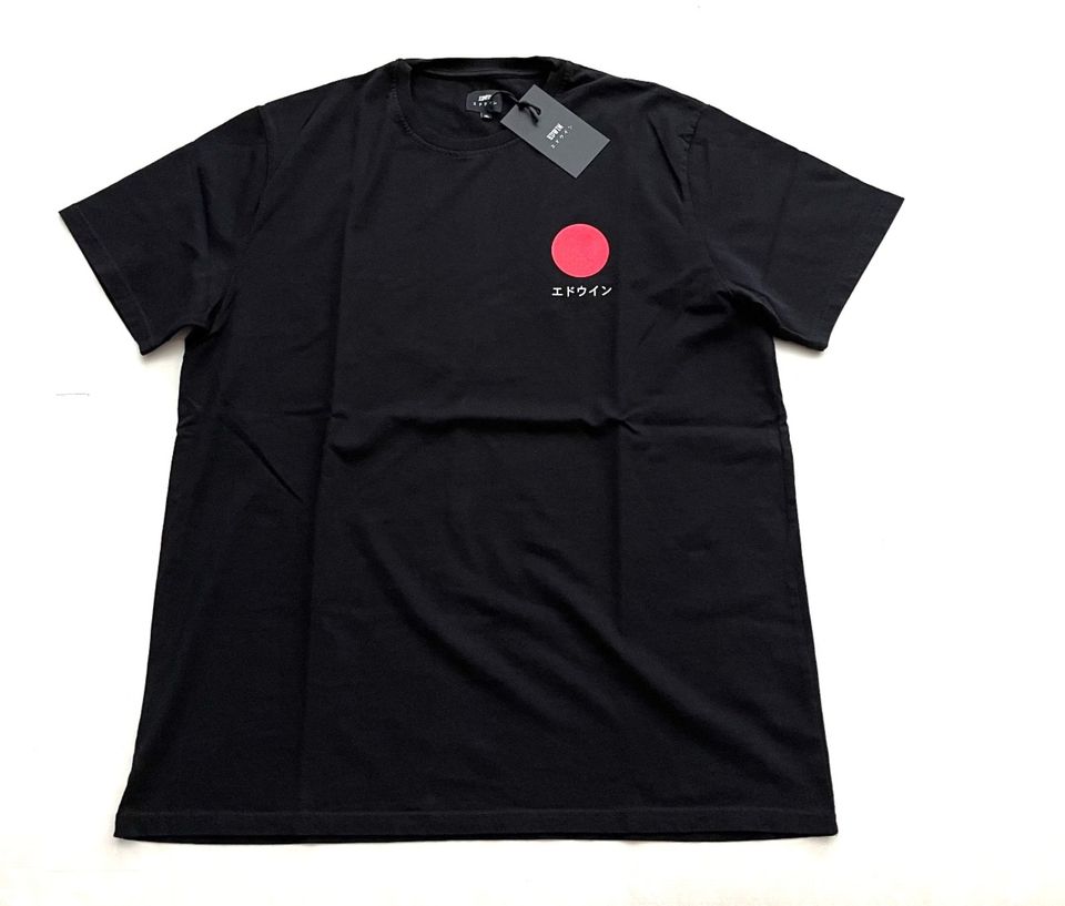 Edwin T-Shirt Japanese Sun XL Black Artwork Urban Streetwear in Berlin