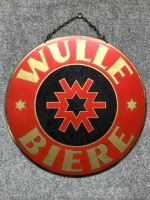 Wulle Bier Brauerei Reklame Dekoration Metallschild Schild Baden-Württemberg - Waiblingen Vorschau