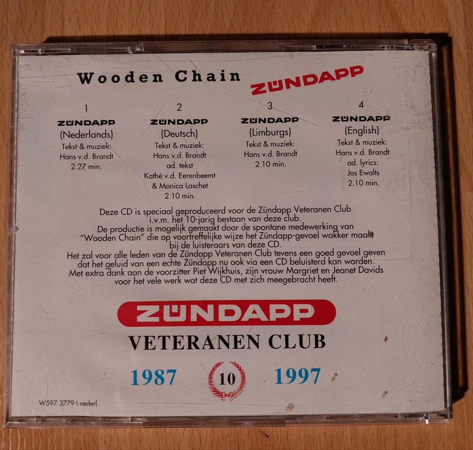 Zündapp Wooden Chain CD Sammler in Hagen im Bremischen