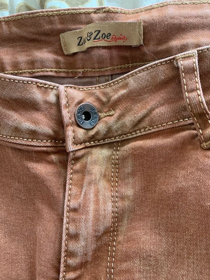 Zac & Zoe tolle Stretch Jeans Hose Gr. M 38 40 Camel Cognac wNeu in Herzogenrath