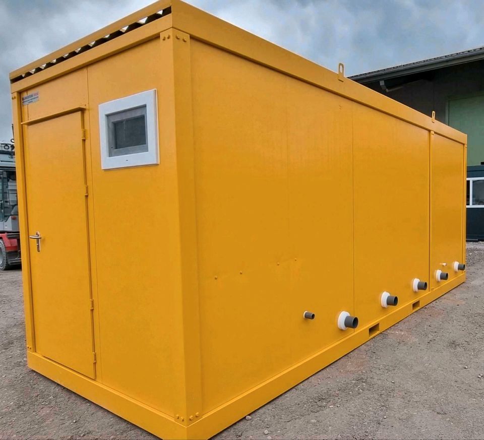 ❗❗ Kurzfristig verfügbar - Niedriger Lagerbestand ❗❗ Containeranlage inkl. 5 WC & 2 Waschbecken - Sanitärcontainer Hygienecontainer Containerklo WC-Container Veranstaltungscontainer Messecontainer neu in Brunnen