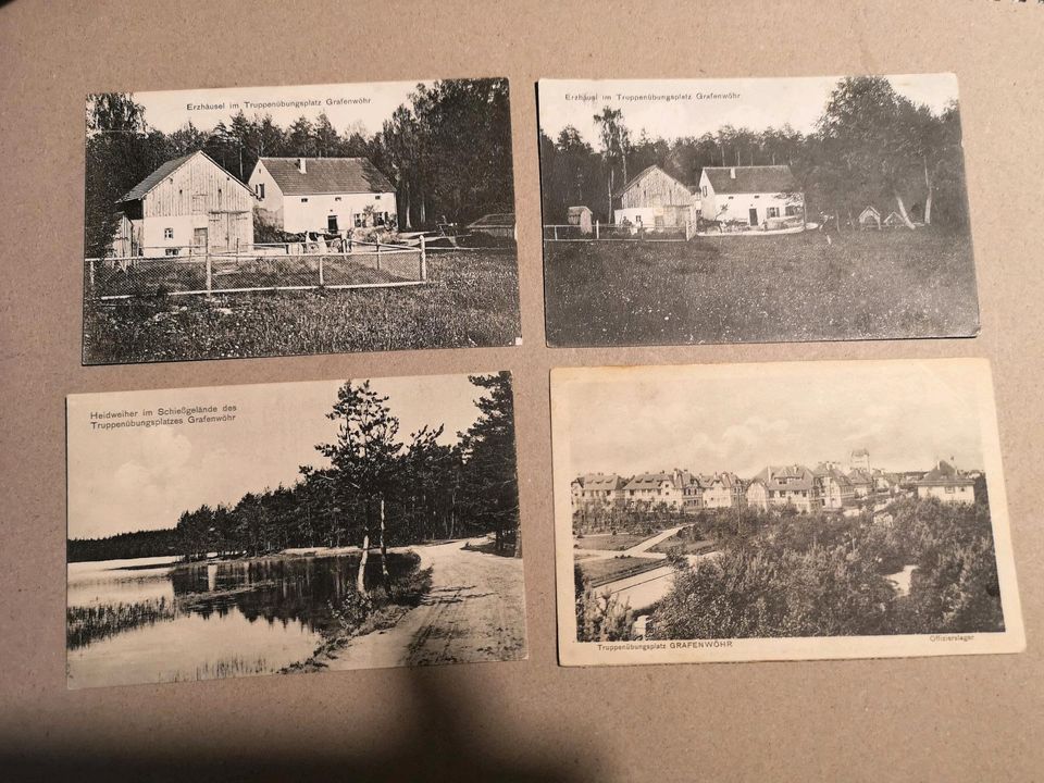 Alte Postkarten - Grafenwöhr / Truppenübungsplatz - in Auerbach in der Oberpfalz