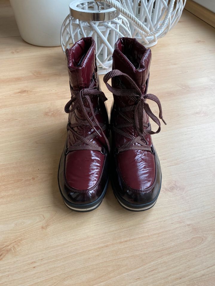 NEU! Caprice Winter Stiefeletten rot, gefüttert Gr.7,5 40,5 - 41 in Menden